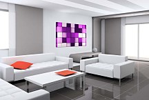 Fialový 3d obraz Kocky zs24757