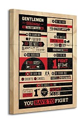 Fight Club Rules Infographic - Obraz WDC94262
