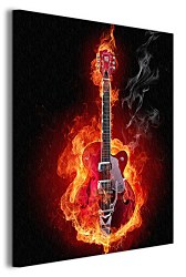 Fire guitar - Obraz CS0558