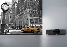 Čiernobiela Fototapeta Hodiny New York FM0030