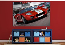 Červené auto - fototapeta FS0008