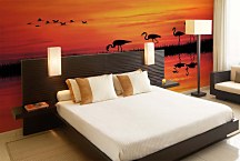 Fototapeta Plameniaky 4088 - samolepiaca na stenu