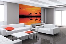 Fototapeta Plameniaky 4088 - samolepiaca na stenu