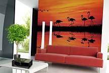 Fototapeta Plameniaky 4088 - samolepiaca na stenu