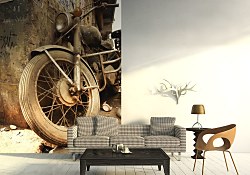 Retro Fototapeta Motocykel FM0016