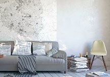 Polska - mapa czarno-biała - fototapeta FS3334