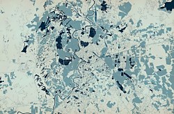 Rím farebná mapa fototapeta FS3350