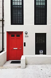 Červené dvere - fototapeta FS3753