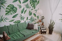 Tropické listy - fototapeta FX3818