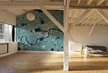 Londýn - mapa vo farbách - fototapeta FXL3340
