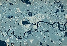 Londýn - mapa vo farbách - fototapeta FXL3340