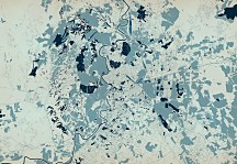 Farebná mapa mesta Rím - fototapeta FXL3350