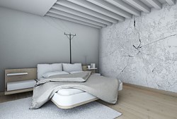 Rím - grey map - fototapeta FXL3352