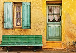 Žltý domček - fototapeta FXL3581