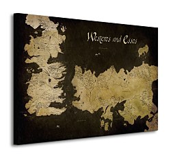 Game of Thrones (Westeros and Essos Antique Map) - Obraz WDC90796