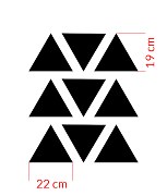 geometric šablóna triangles
