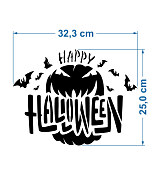 happy halloween šablóna na maľovanie