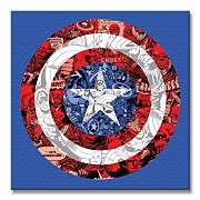 Marvel (Captain America Shield Collage) - Obraz WDC95433