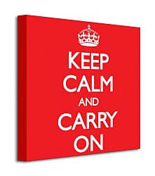 Keep Calm and Carry On (Red) - Obraz WDC95050