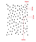 konfety na stenu šablóna na maľovanie