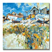 Daisies Amongst The Pebbles - Obraz WDC95415