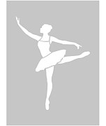 maliarska šablóna baletka balerina decotrend