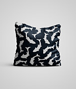 vankúše maľované šablónami stencils