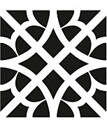 maľovanie dlaždíc pomocou šablóny