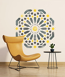 Šablóna Mandala Arabic star ST240