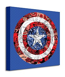 Marvel (Captain America Shield Collage) - Obraz WDC95433