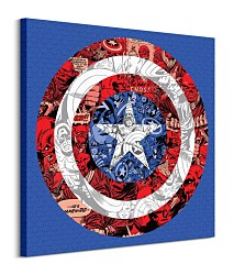 Marvel (Captain America Shield Collage) - Obraz WDC98148