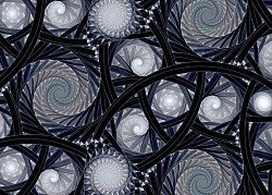 Čierna 3d Abstrakcia - fototapeta FX0754