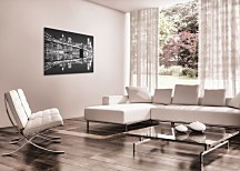 New York (Brooklyn Bridge night BW) - Obraz CD0702