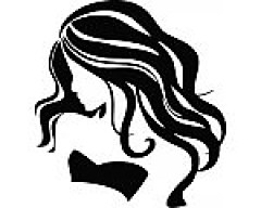 Nálepka na stenu Dievča s dlhými vlasmi  _b14