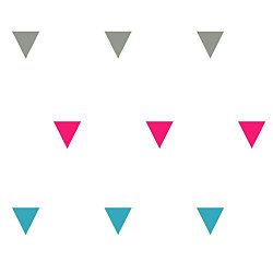 Nálepka na stenu trojuholníky px322 -  10ks v jednej farbe