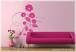 Keď nálepky na stenu, tak určite kvety!