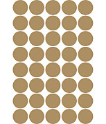 nálepky so zlatými bodkami