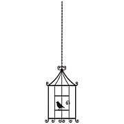 Nálepka Vtáčia klietka _d122
