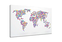 Obraz Farebná Mapa Sveta zs24777