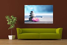 Obraz Kamene a Kvet v piesku zs24898