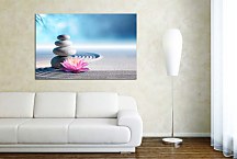 Obraz Kamene a Kvet v piesku zs24898