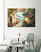 obraz maľba provence ulička