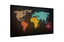 Obraz Map of the World Lines zs24824