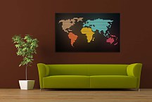 Obraz Map of the World Lines zs24824