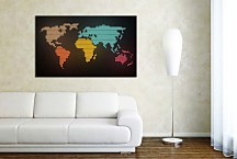 Obraz Map of the World Lines zs24824