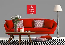 Keep Calm and Carry On (Red) - Obraz WDC95050