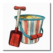 Bucket and Spade - Obraz WDC95106