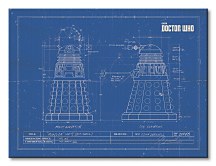 Doctor Who (Dalek Blueprint) - Obraz WDC92489