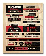 Fight Club Rules Infographic - Obraz WDC94262