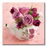 Floral Tea Pot - Obraz WDC45374